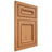 Shiloh Cabinetry Flush Inset Shelby Red Oak Plain Cut Medium Door