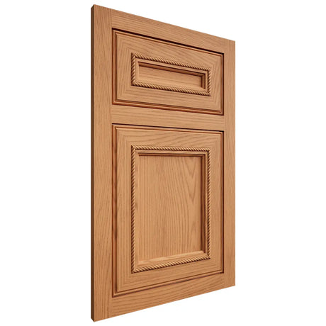 Shiloh Cabinetry Flush Inset Shelby Red Oak Plain Cut Medium Door
