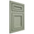 Shiloh Cabinetry Flush Inset Shelby Red Oak Plain Cut Moss Door