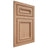 Shiloh Cabinetry Flush Inset Shelby Red Oak Plain Cut Natural Door