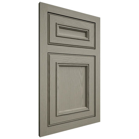 Shiloh Cabinetry Flush Inset Shelby Red Oak Plain Cut Thyme Door