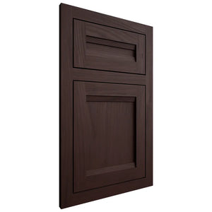 Shiloh Cabinetry Flush Inset Somerset Alder Plain Cut Bistre Door