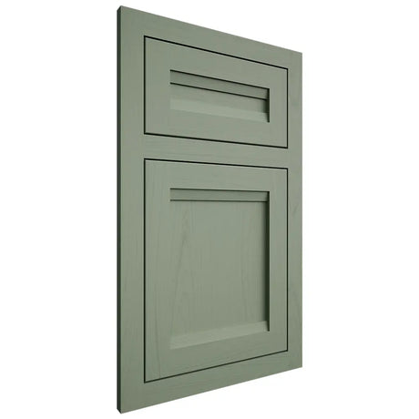 Shiloh Cabinetry Flush Inset Somerset Poplar Plain Cut Moss Door