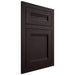 Shiloh Cabinetry Flush Inset Somerset Red Oak Plain Cut Espresso Door