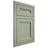 Shiloh Cabinetry Flush Inset Somerset Red Oak Plain Cut Moss Door
