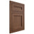Shiloh Cabinetry Flush Inset Somerset Walnut Plain Cut Natural Door