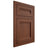 Shiloh Cabinetry Flush Inset Somerset Walnut Plain Cut Rye Door