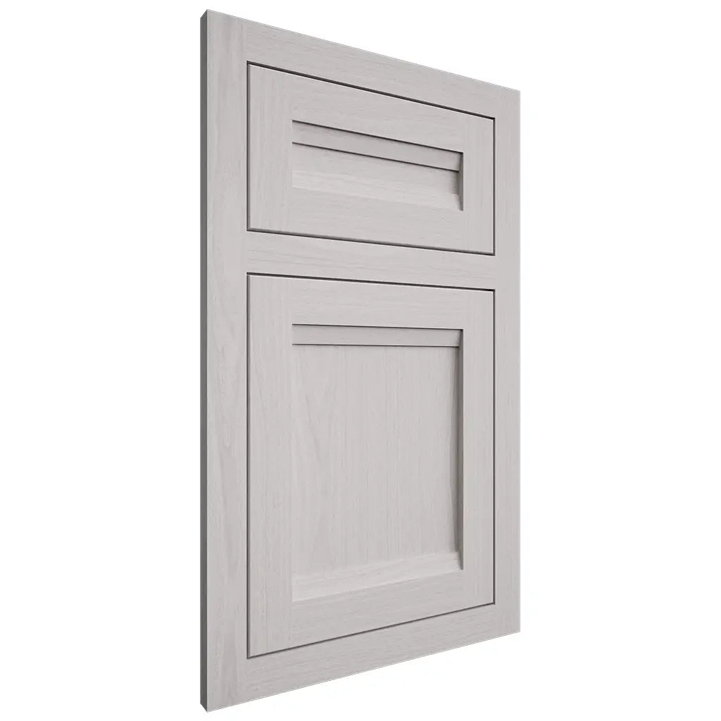 Shiloh Cabinetry Flush Inset Somerset White Oak Plain Cut Cotton Door