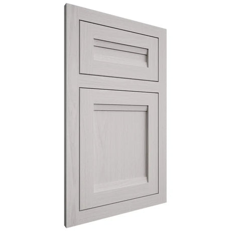 Shiloh Cabinetry Flush Inset Somerset White Oak Plain Cut Cotton Door