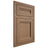 Shiloh Cabinetry Flush Inset Somerset White Oak Plain Cut Medium Door