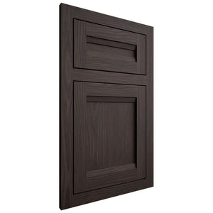Shiloh Cabinetry Flush Inset Somerset White Oak Plain Cut Morel Door