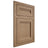 Shiloh Cabinetry Flush Inset Somerset White Oak Plain Cut Natural Door