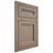 Shiloh Cabinetry Flush Inset Somerset White Oak Quarter Sawn Almond Door