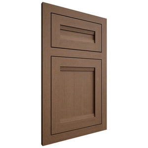 Shiloh Cabinetry Flush Inset Somerset White Oak Quarter Sawn Autumn Door