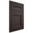 Shiloh Cabinetry Flush Inset Somerset White Oak Quarter Sawn Morel Door