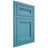 Shiloh Cabinetry Flush Inset Somerset White Oak Rift Cut Aqua Door