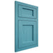 Shiloh Cabinetry Flush Inset Square Flat Alder Plain Cut Aqua Door