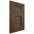 Shiloh Cabinetry Flush Inset Square Flat Alder Plain Cut Caviar Door
