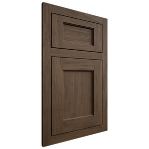 Shiloh Cabinetry Flush Inset Square Flat Alder Plain Cut Caviar Door