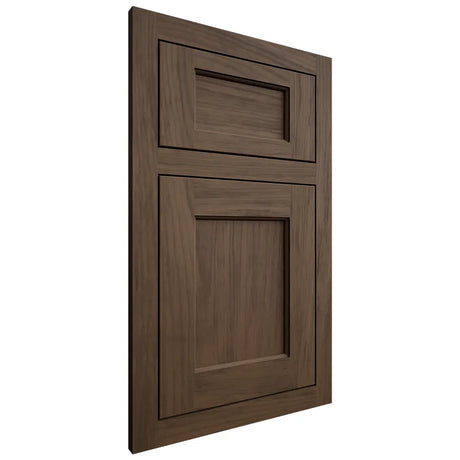 Shiloh Cabinetry Flush Inset Square Flat Alder Plain Cut Caviar Door