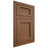 Shiloh Cabinetry Flush Inset Square Flat Alder Plain Cut Cola Door