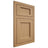 Shiloh Cabinetry Flush Inset Square Flat Alder Plain Cut Natural Door