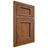 Shiloh Cabinetry Flush Inset Square Flat Cherry Plain Cut Carob Door