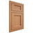 Shiloh Cabinetry Flush Inset Square Flat Cherry Plain Cut Natural Door