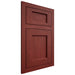 Shiloh Cabinetry Flush Inset Square Flat Cherry Plain Cut Red Door