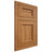 Shiloh Cabinetry Flush Inset Square Flat Hickory Plain Cut Medium Door