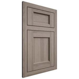 Shiloh Cabinetry Flush Inset Square Flat Hickory Plain Cut Sterling Door
