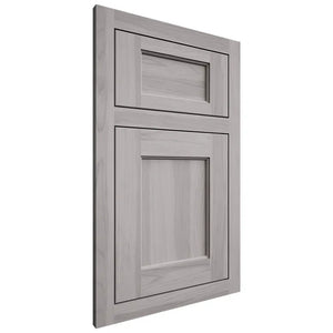 Shiloh Cabinetry Flush Inset Square Flat Hickory Plain Cut Stratus Door