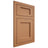 Shiloh Cabinetry Flush Inset Square Flat Maple Plain Cut Cashmere Door