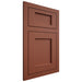 Shiloh Cabinetry Flush Inset Square Flat Maple Plain Cut Cayenne Door