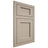 Shiloh Cabinetry Flush Inset Square Flat Maple Plain Cut Pebble Door