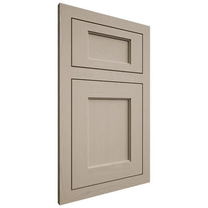 Shiloh Cabinetry Flush Inset Square Flat Maple Plain Cut Pebble Door