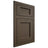 Shiloh Cabinetry Flush Inset Square Flat Maple Plain Cut Perfect Brown Door