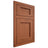 Shiloh Cabinetry Flush Inset Square Flat Maple Plain Cut Spice Door
