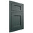 Shiloh Cabinetry Flush Inset Square Flat Paintable Billiard Green Door