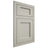 Shiloh Cabinetry Flush Inset Square Flat Paintable Clary Sage Door