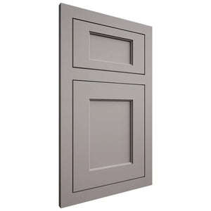 Shiloh Cabinetry Flush Inset Square Flat Paintable Dovetail Gray Door