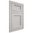Shiloh Cabinetry Flush Inset Square Flat Paintable Mindful Gray Door