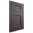 Shiloh Cabinetry Flush Inset Square Flat Paintable Urbane Bronze Door