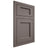 Shiloh Cabinetry Flush Inset Square Flat Poplar Plain Cut Heatherstone Door