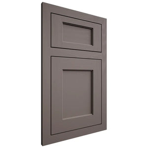 Shiloh Cabinetry Flush Inset Square Flat Poplar Plain Cut Heatherstone Door