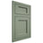 Shiloh Cabinetry Flush Inset Square Flat Poplar Plain Cut Moss Door