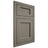 Shiloh Cabinetry Flush Inset Square Flat Poplar Plain Cut Thyme Door