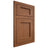 Shiloh Cabinetry Flush Inset Square Flat Red Oak Plain Cut Braun Door