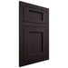Shiloh Cabinetry Flush Inset Square Flat Red Oak Plain Cut Espresso Door