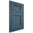Shiloh Cabinetry Flush Inset Square Flat Red Oak Plain Cut Hudson Door